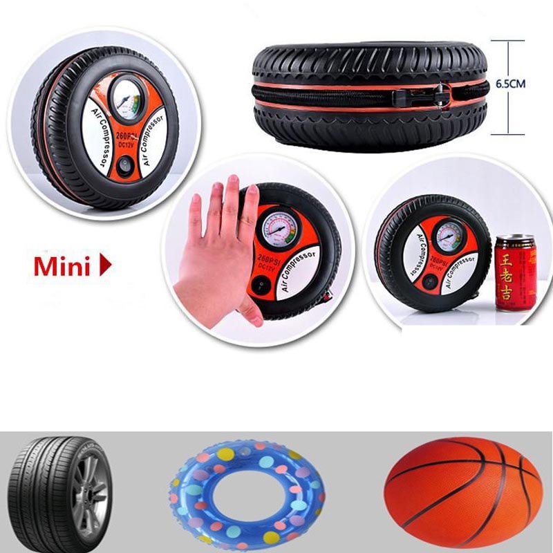 Portable Air Compressor Pump – Mini Tire Inflator with Digital Pressure Gauge