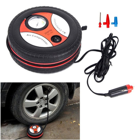 Portable Air Compressor Pump – Mini Tire Inflator with Digital Pressure Gauge